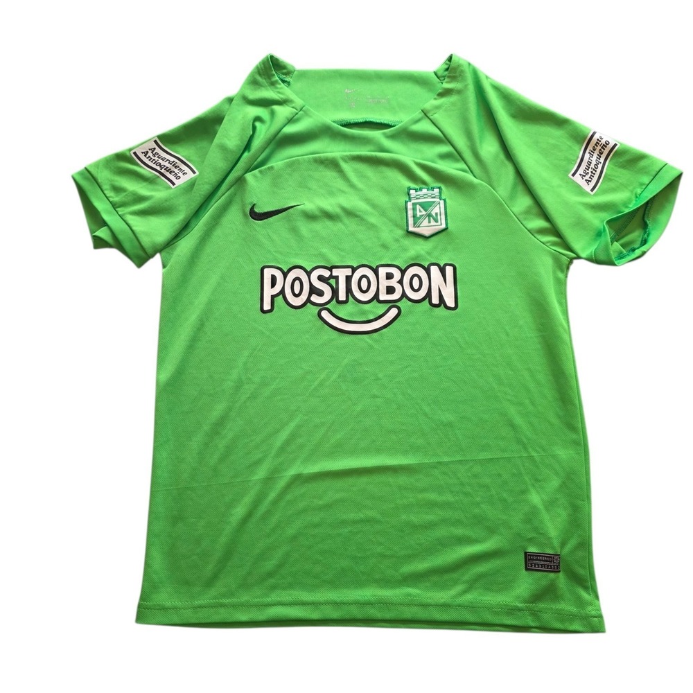 Nike Postobon Atletico Nacional Soccer Jersey 2016 Green Dri-FIT Mens 28 (Med)